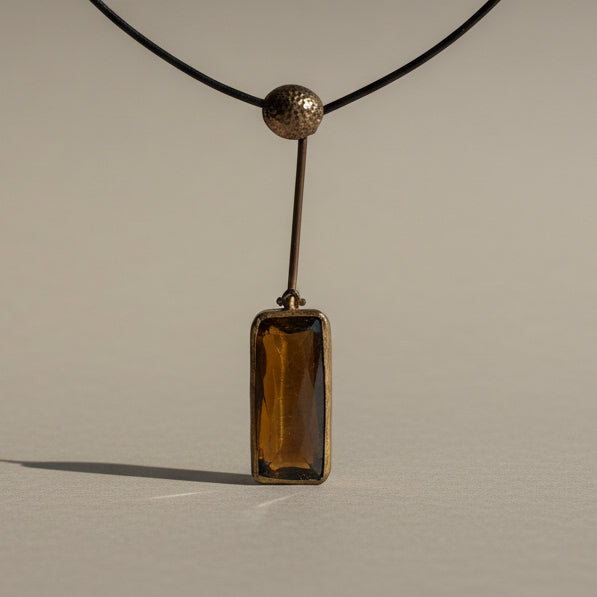 Vintage Tiger's Eye Lariat Choker