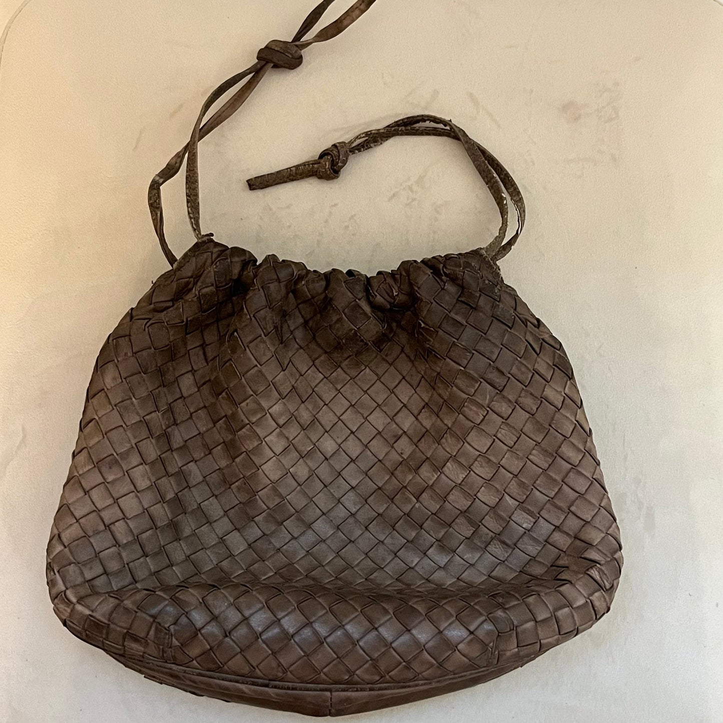 Bottega Veneta Vintage Intrecciateo Leather Clutch