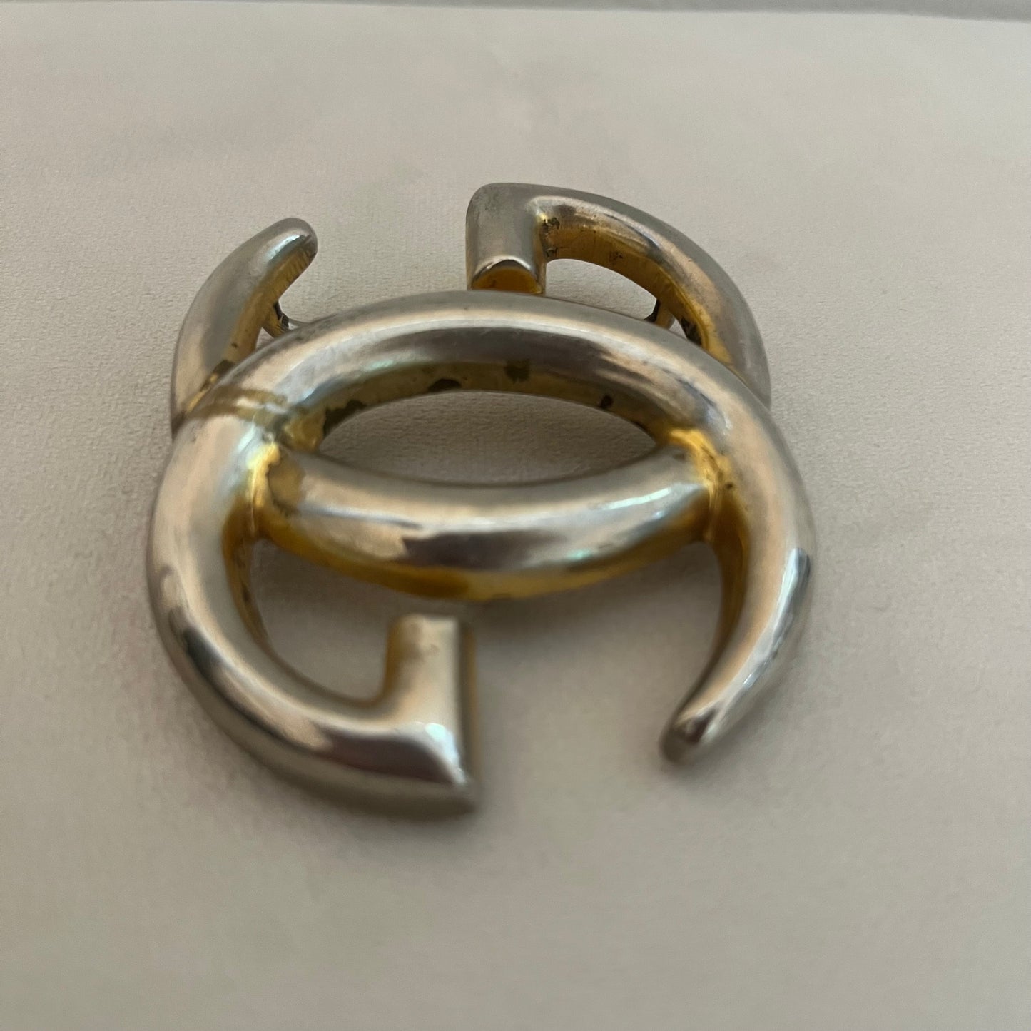 Gucci Vintage Large GG Interlocking Belt Buckle