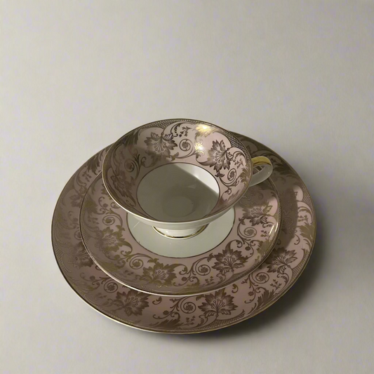 Vintage Bavarian Porcelain Trio (Cup, Saucer & Dessert Plate) - Anna