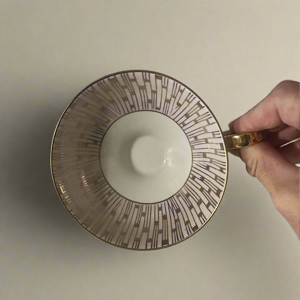 Vintage Bavarian Porcelain Trio (Cup, Saucer & Dessert Plate - Katarina