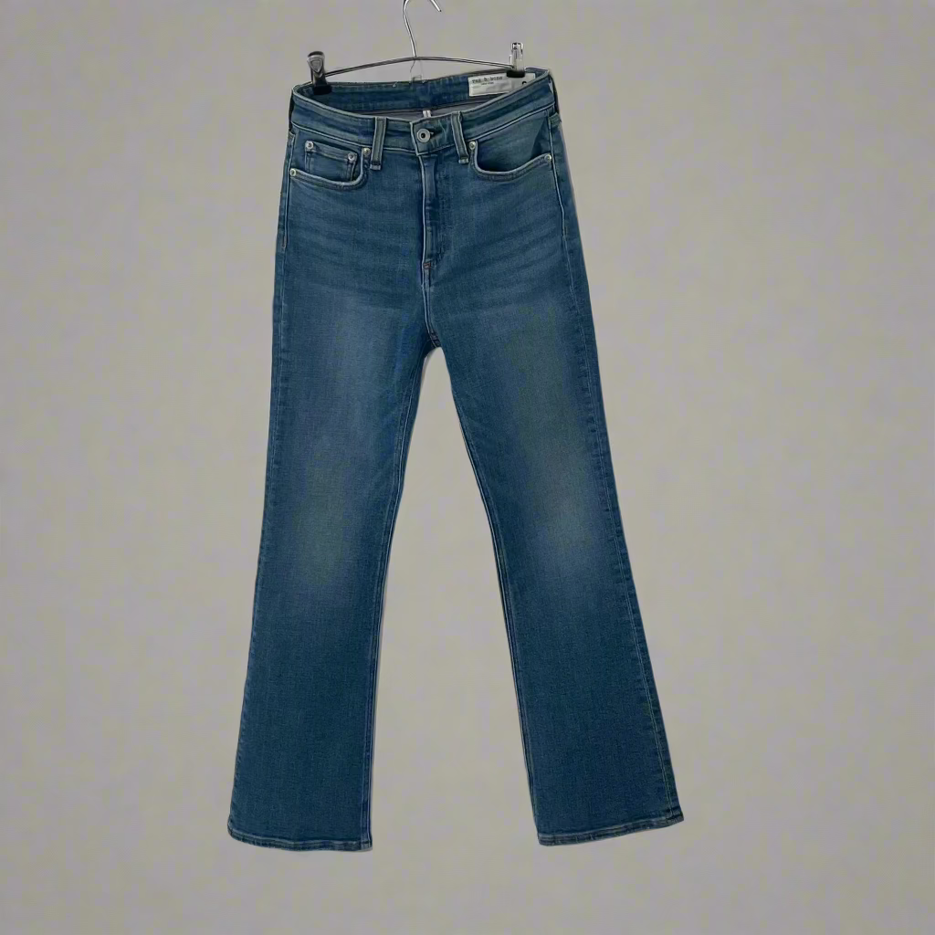 Rag & Bone High Rise Light Blue Ankle Flare Denim – Size 25