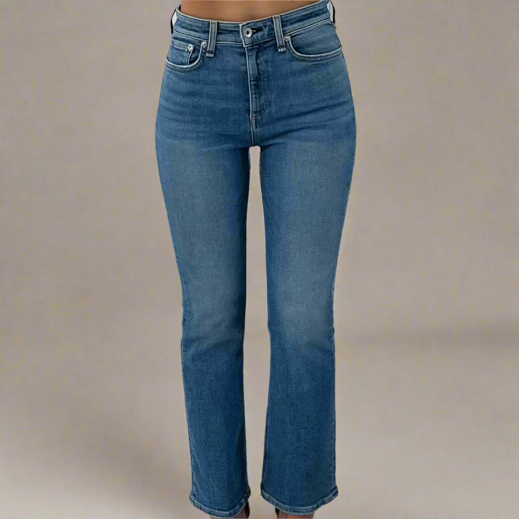 Rag & Bone High Rise Light Blue Ankle Flare Denim – Size 25