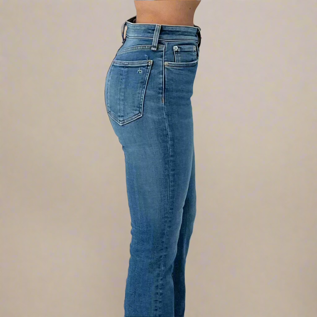 Rag & Bone High Rise Light Blue Ankle Flare Denim – Size 25