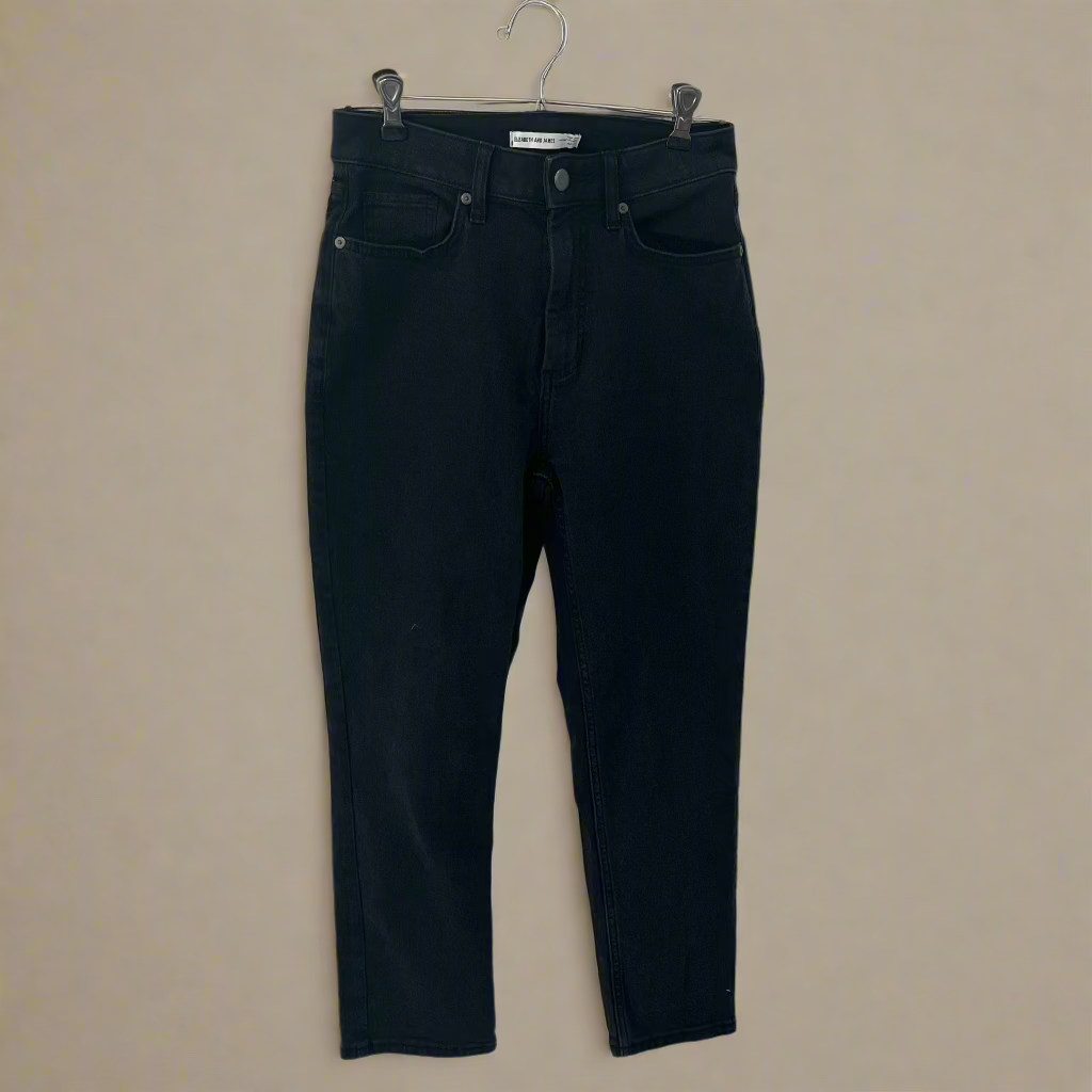 Elizabeth and James Black High Rise Vintage Straight - Size 4P 27