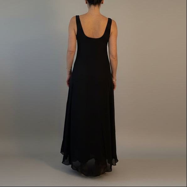 Vintage 90s Calvin Klein Collection Maxi Dress - Size 6