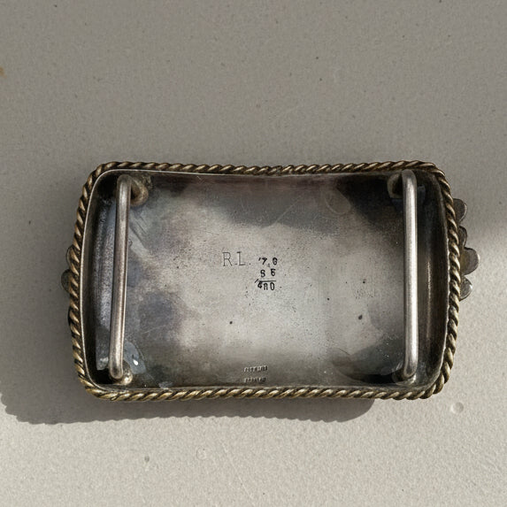 Vintage Ralph Lauren Sterling Silver Horse Head Belt Buckle