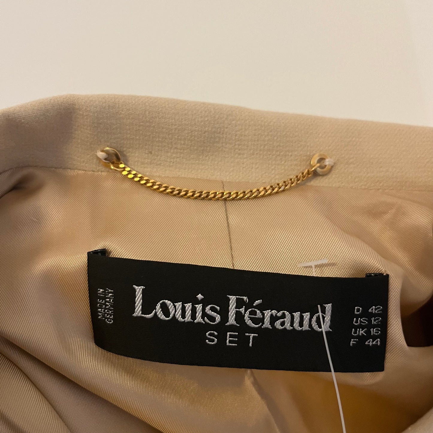 Vintage Louis Féraud Tan Blazer - Size 12