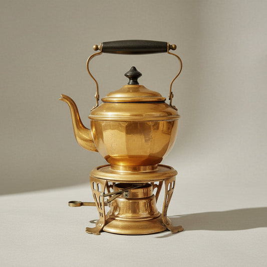 Antique Jos. Heinrichs Paris New York 1904 Pure Copper MAGIC Kettle Coffee Maker with Stand & Burner
