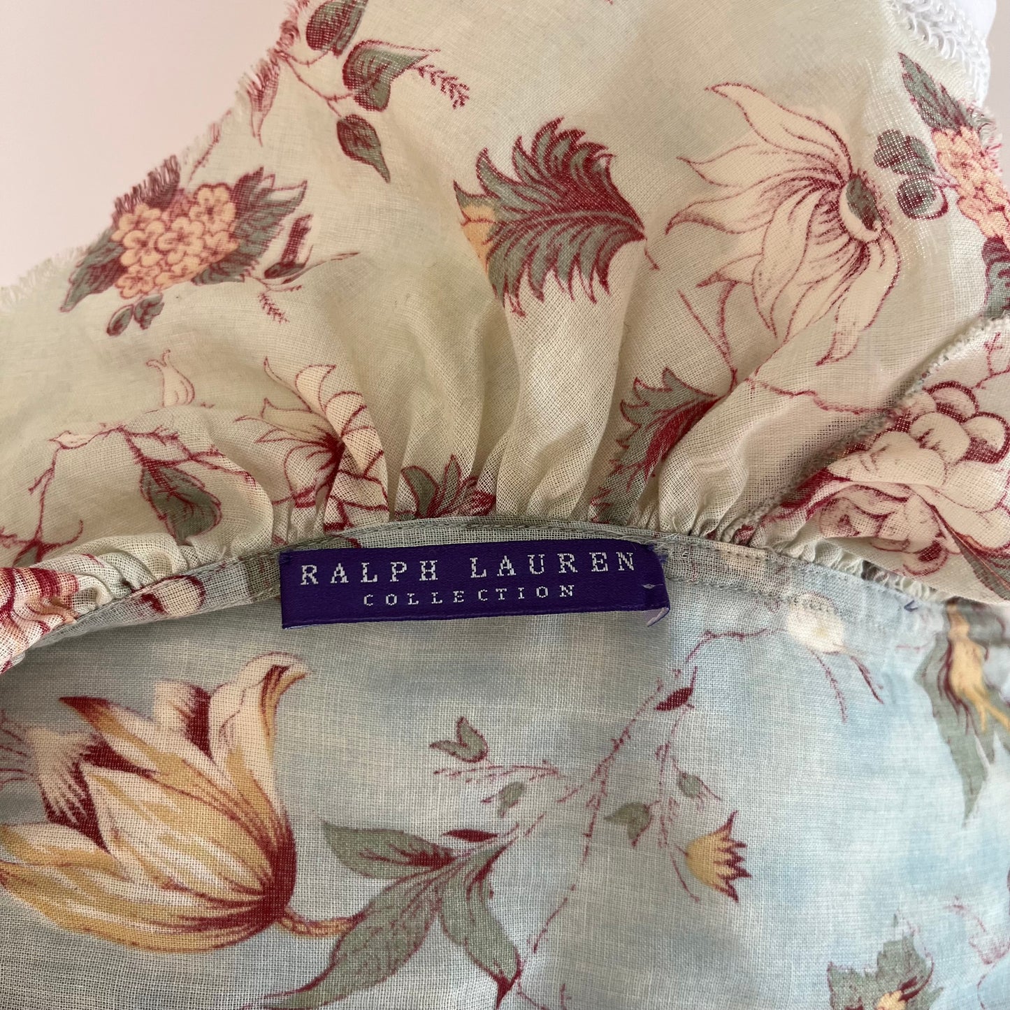 Ralph Lauren Collection Floral Ruffle Scarf
