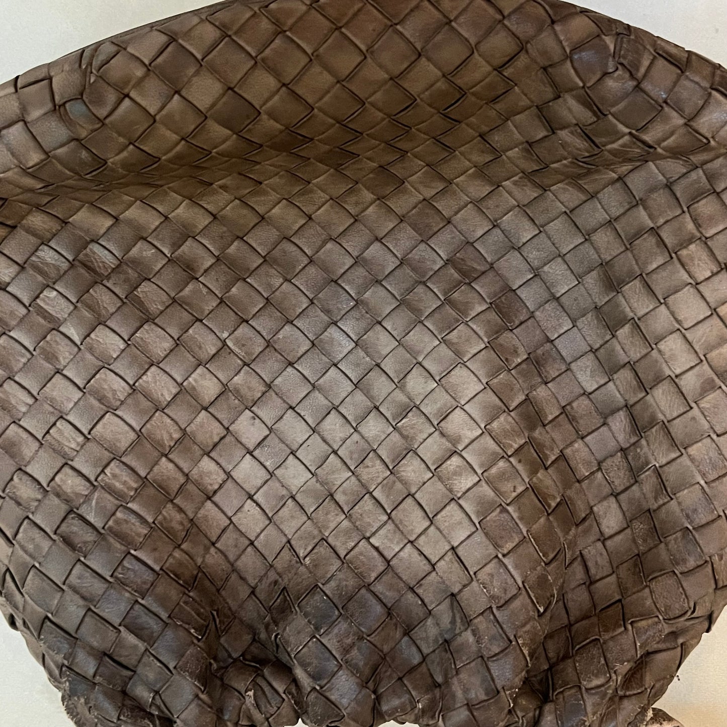 Bottega Veneta Vintage Intrecciateo Leather Clutch