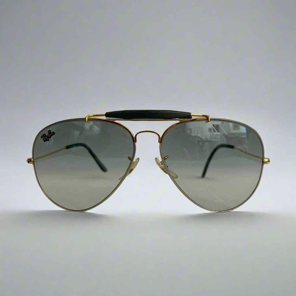 Vintage Ray-Ban Two-Tone Silver & Gold Aviators