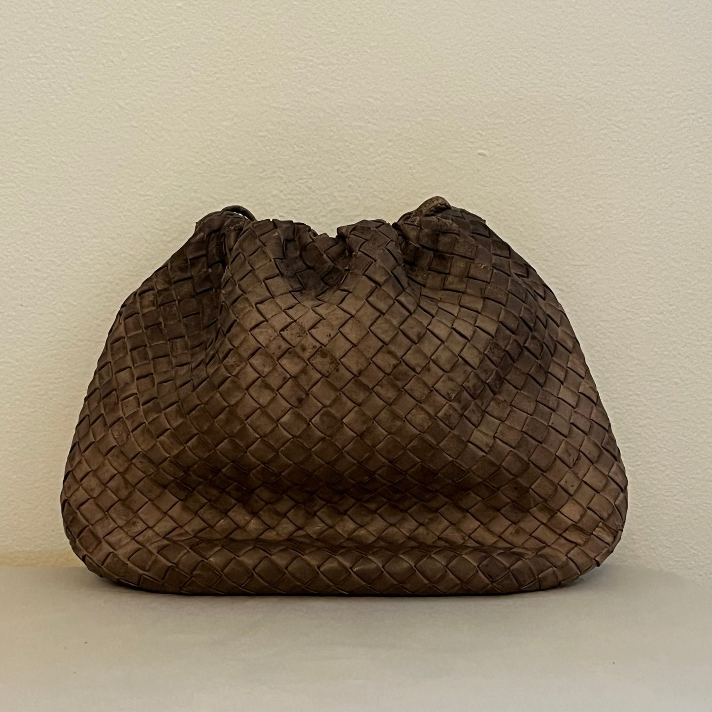 Bottega Veneta Vintage Intrecciateo Leather Clutch