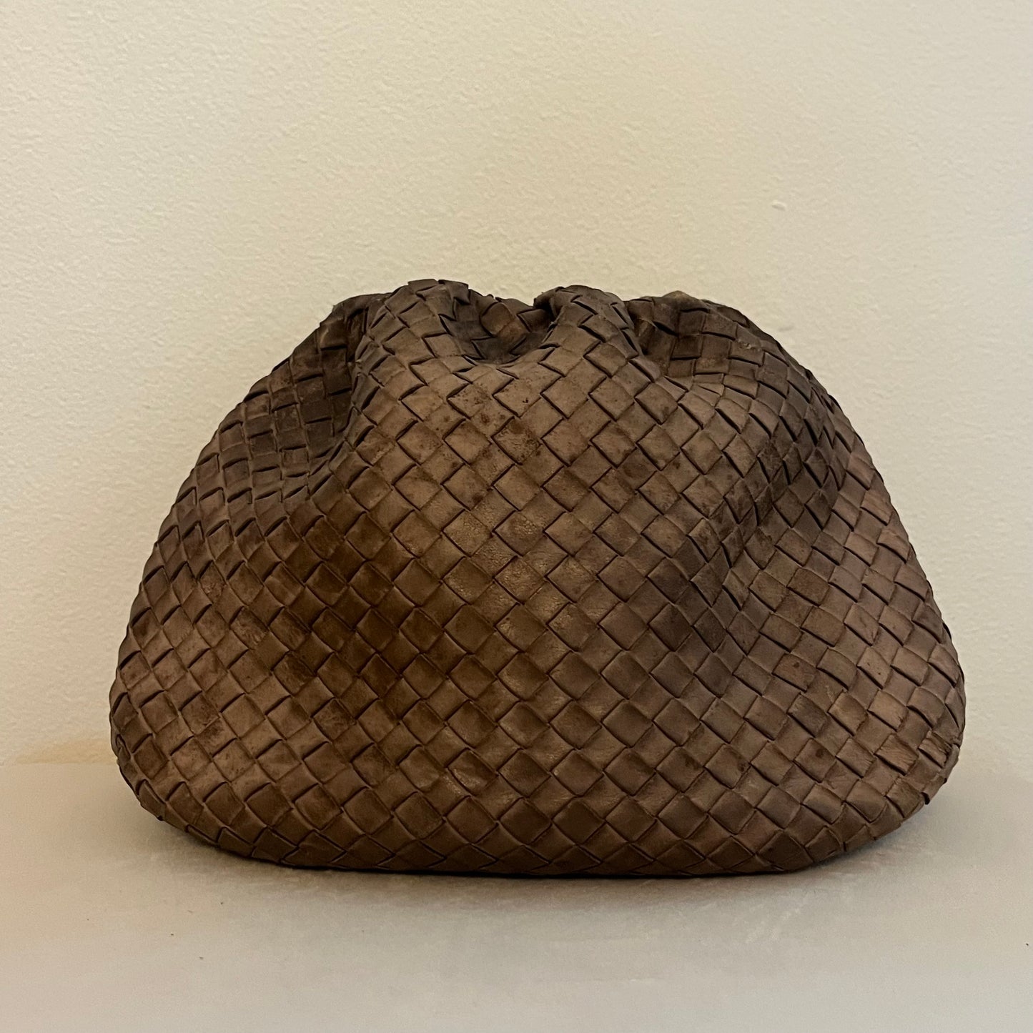 Bottega Veneta Vintage Intrecciateo Leather Clutch