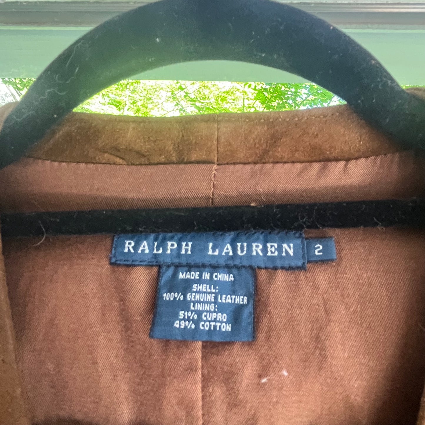 Vintage Ralph Lauren Brown Suede Vest - Size 2