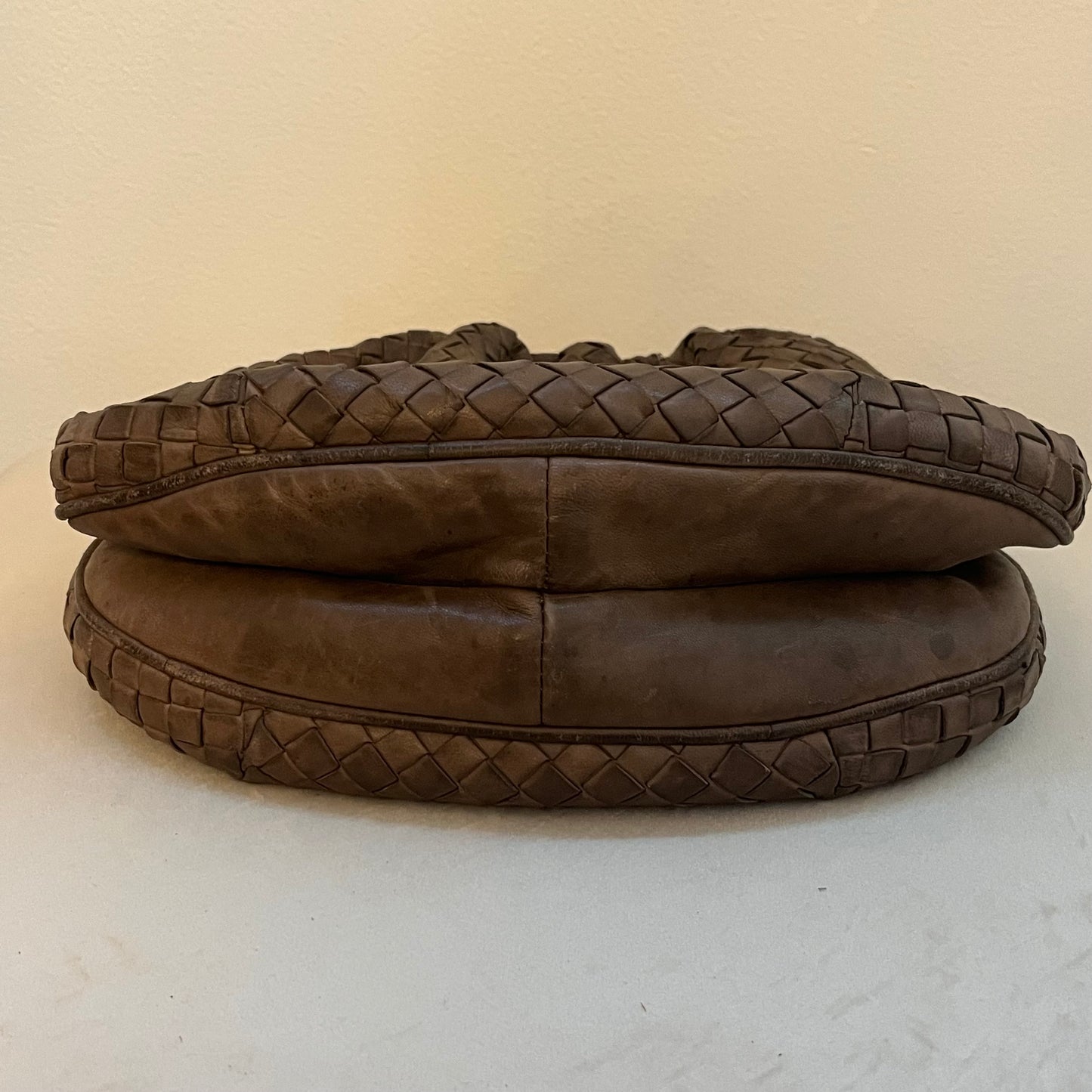 Bottega Veneta Vintage Intrecciateo Leather Clutch