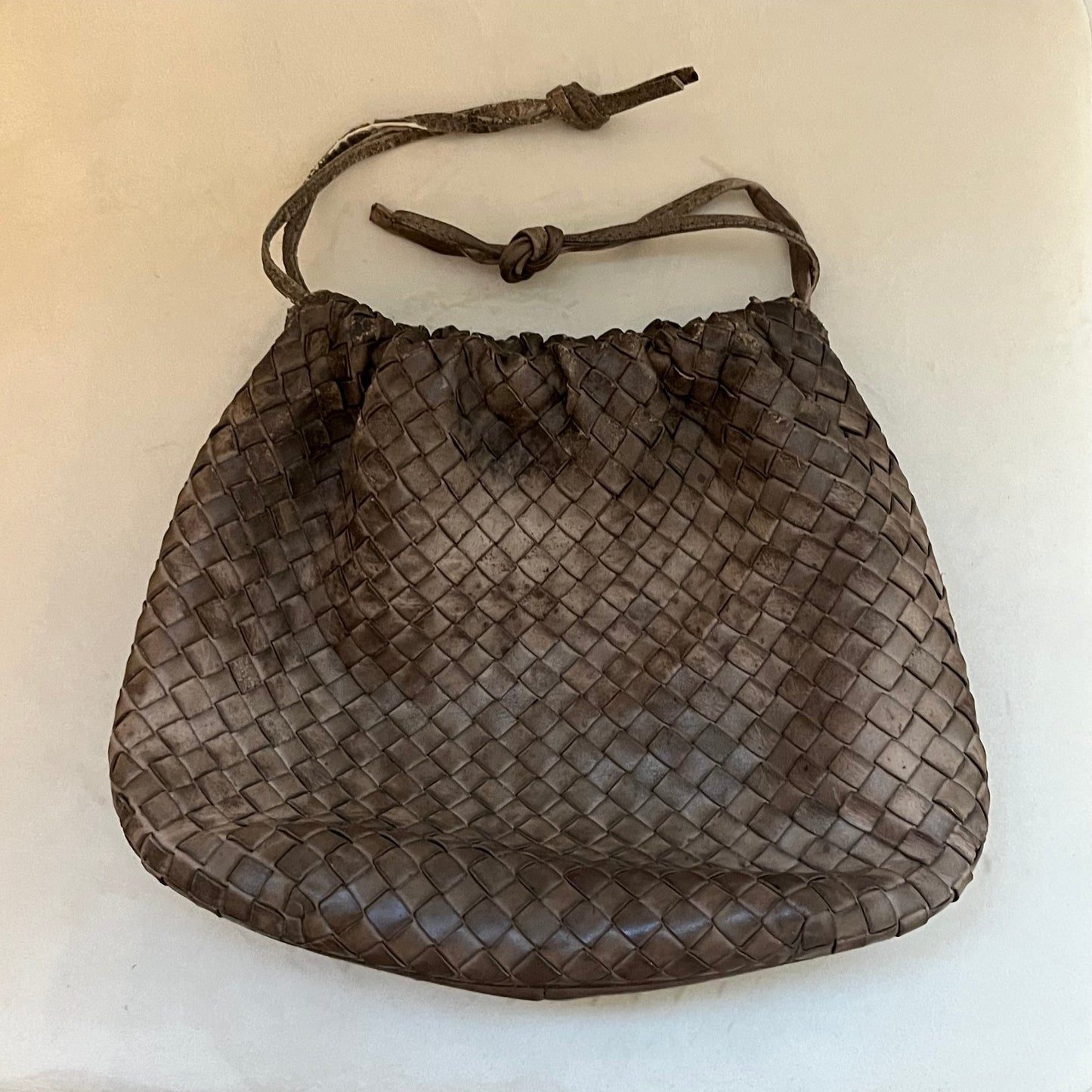 Bottega Veneta Vintage Intrecciateo Leather Clutch