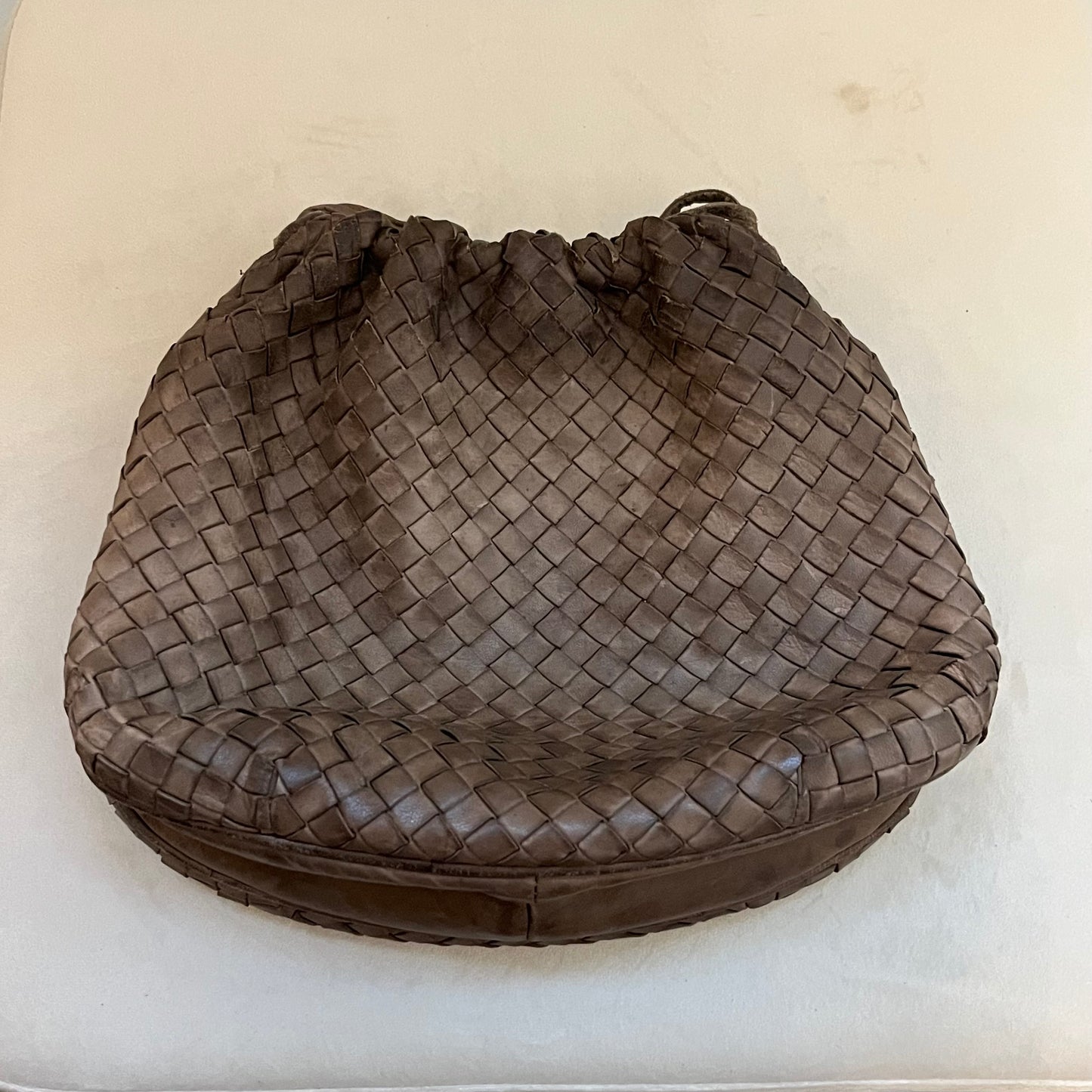 Bottega Veneta Vintage Intrecciateo Leather Clutch