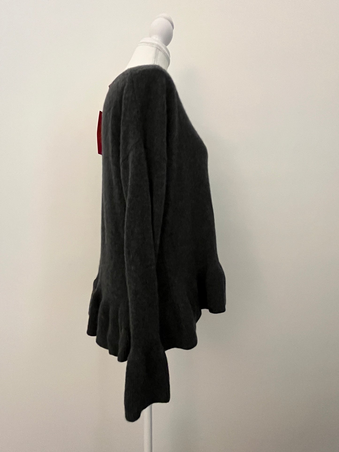 Catherine Malandrino 100% Cashmere Bell-Sleeve Sweater — Small (NWT, $228 MSRP)