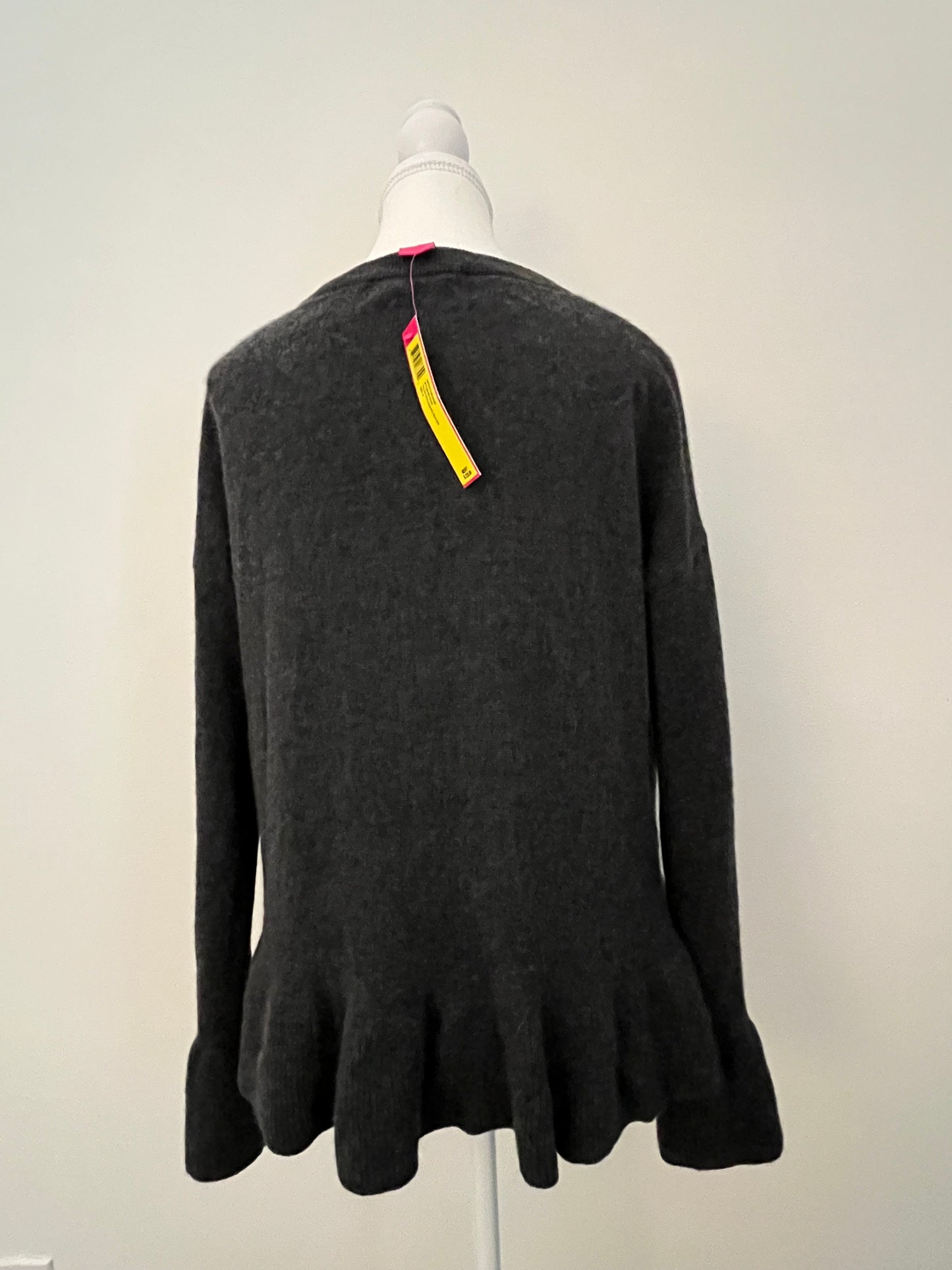 Catherine Malandrino 100% Cashmere Bell-Sleeve Sweater — Small (NWT, $228 MSRP)
