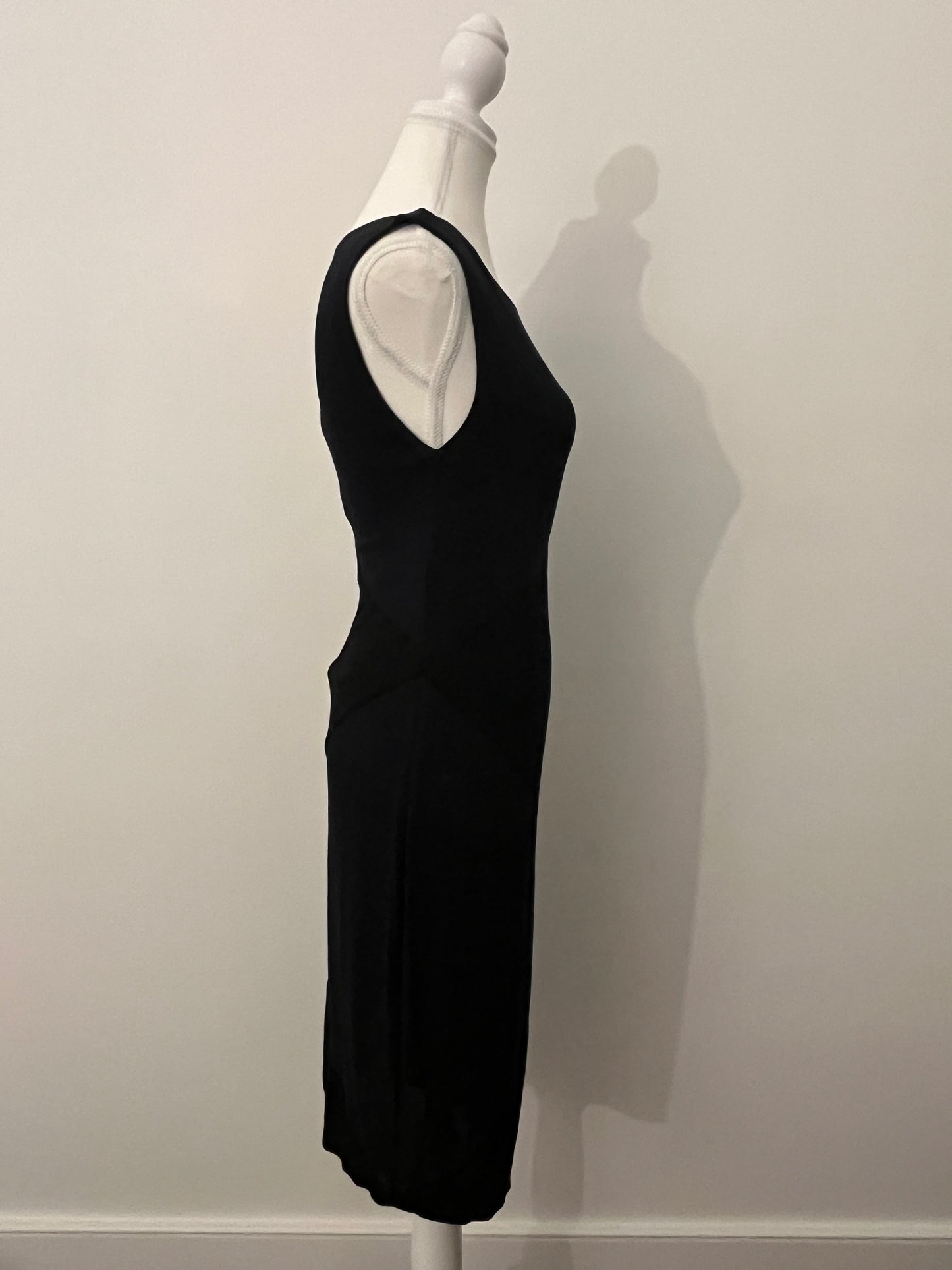 Alice + Olivia Navy and Black Bodycon Midi Dress - Small NWT