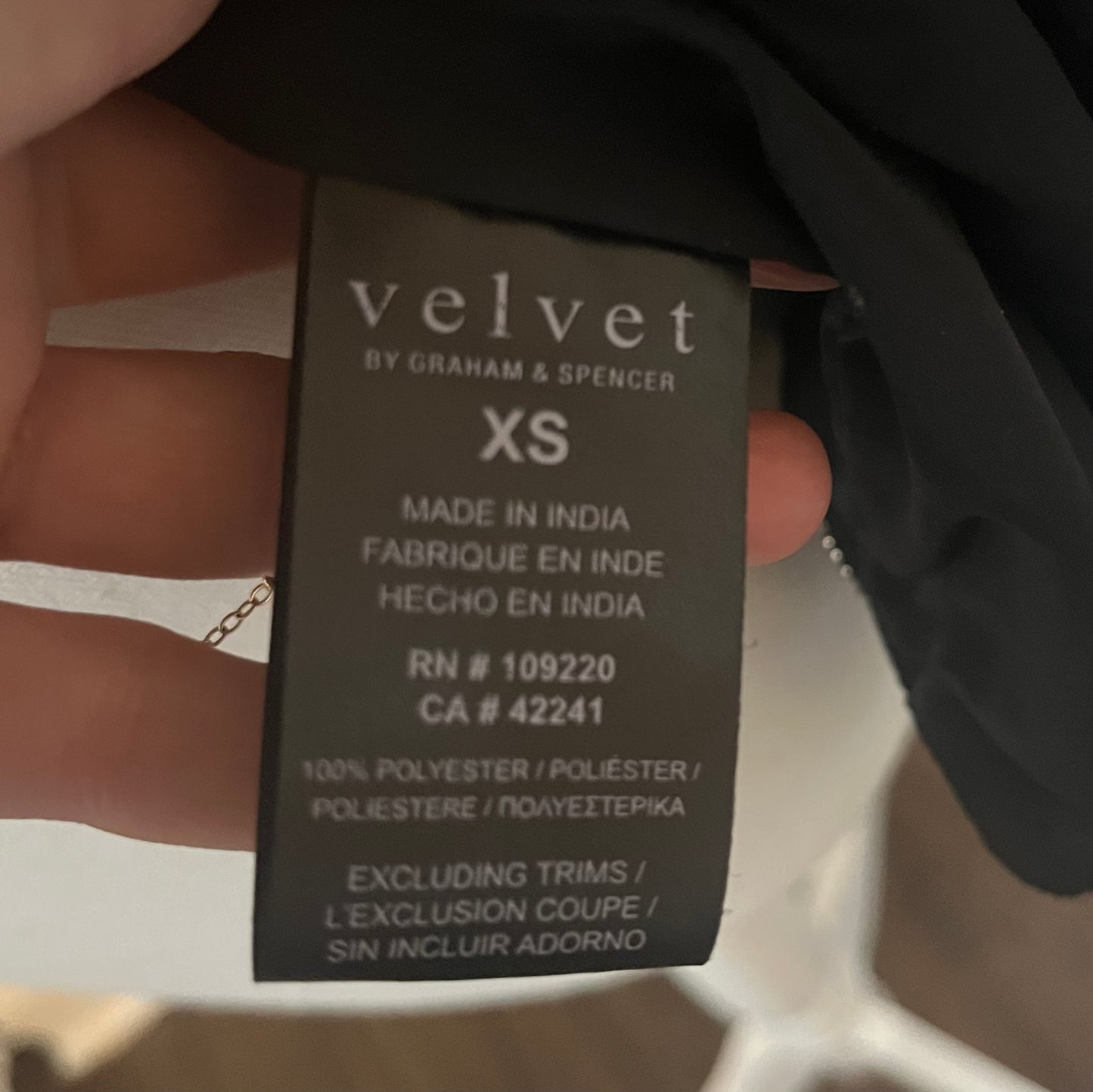 VELVET by Graham & Spencer Black Embroidered Jacket - Size XS