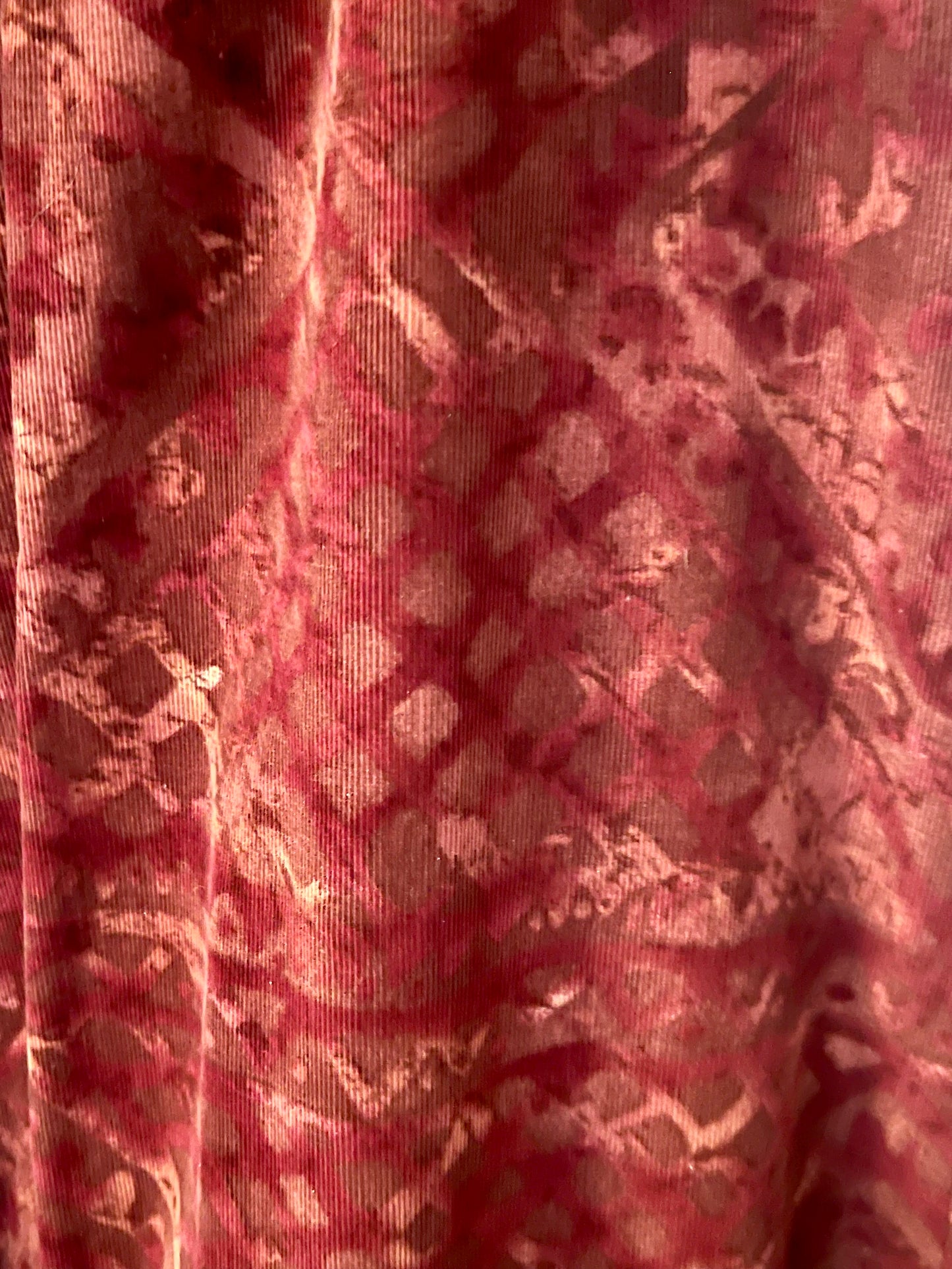 Peruvian Collection Burgundy Cotton A-Line Maxi Skirt - Size 4