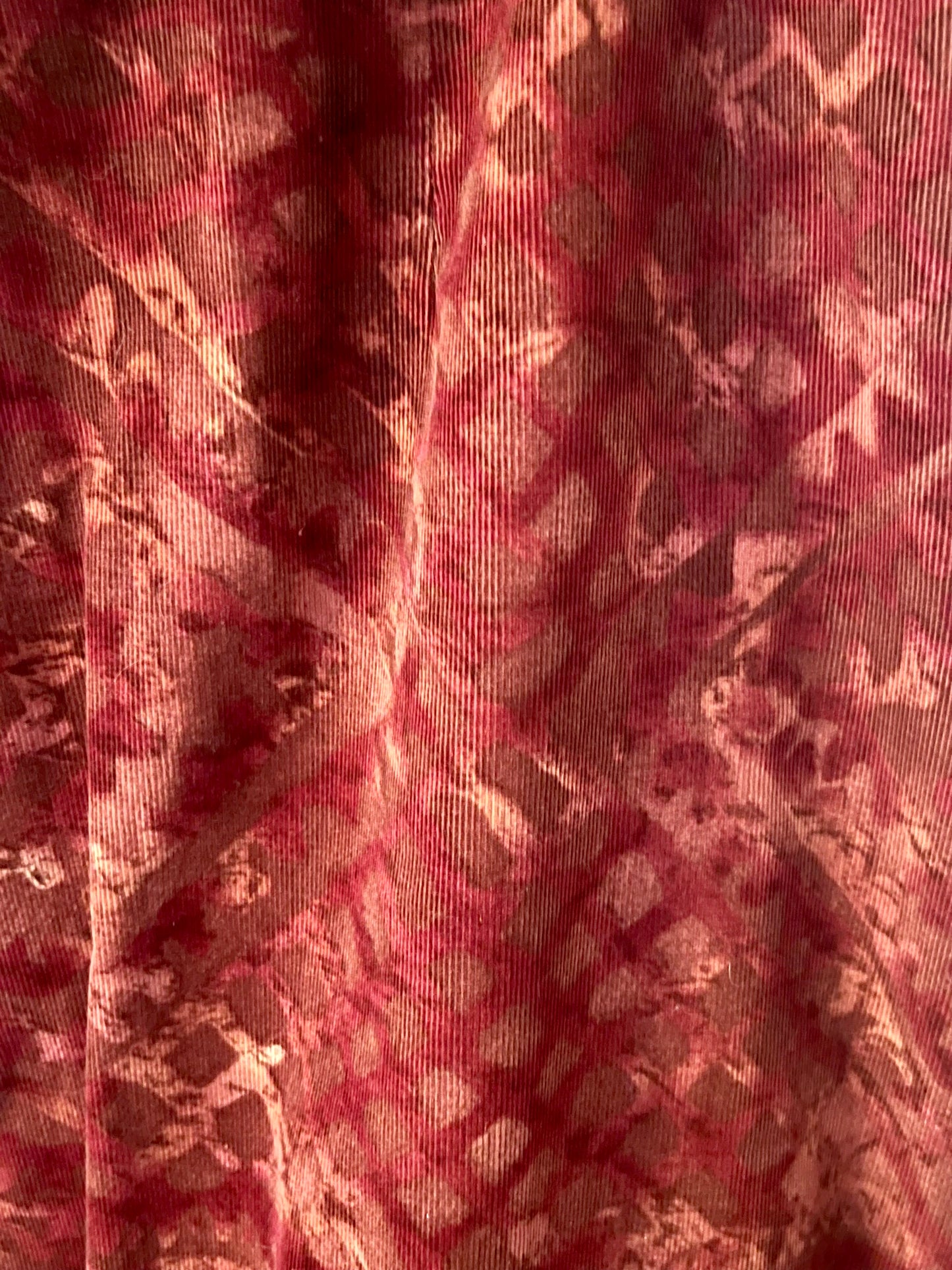 Peruvian Collection Burgundy Cotton A-Line Maxi Skirt - Size 4