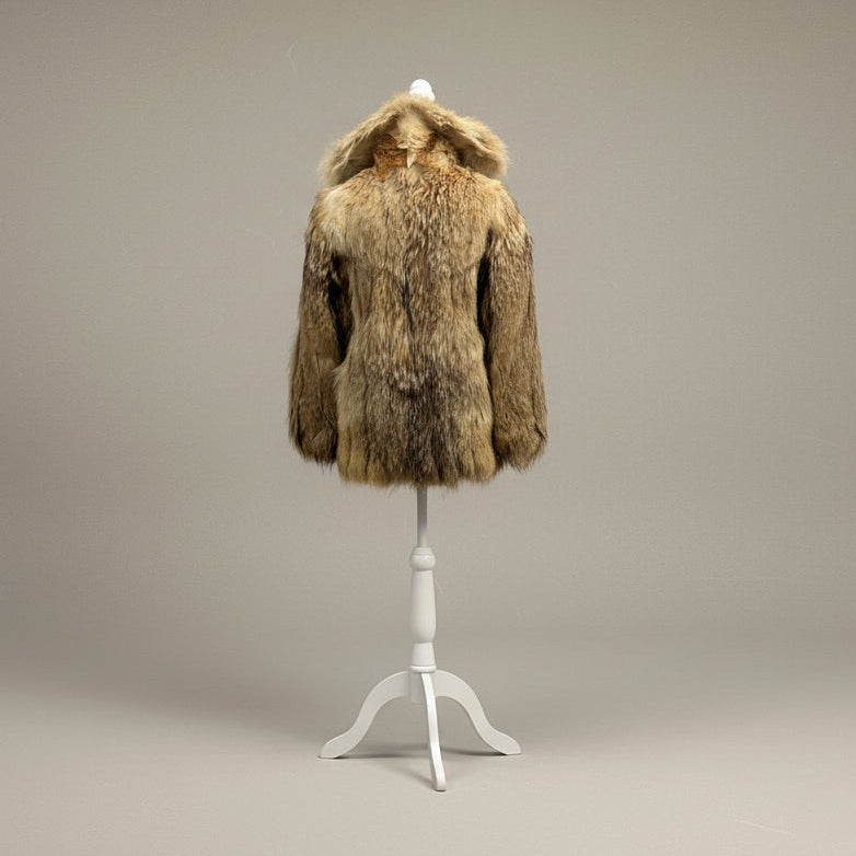 Women’s Vintage Donald Brooks Coyote Fur Coat - Small