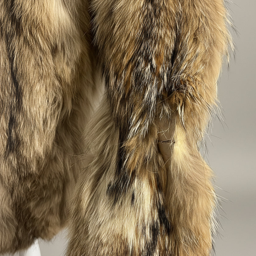 Women’s Vintage Donald Brooks Coyote Fur Coat - Small