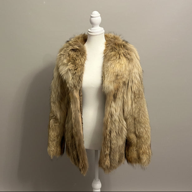 Women’s Vintage Donald Brooks Coyote Fur Coat - Small