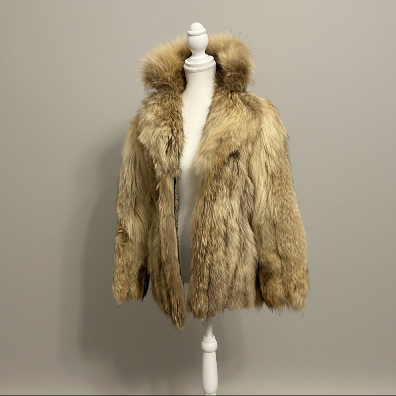 Women’s Vintage Donald Brooks Coyote Fur Coat - Small