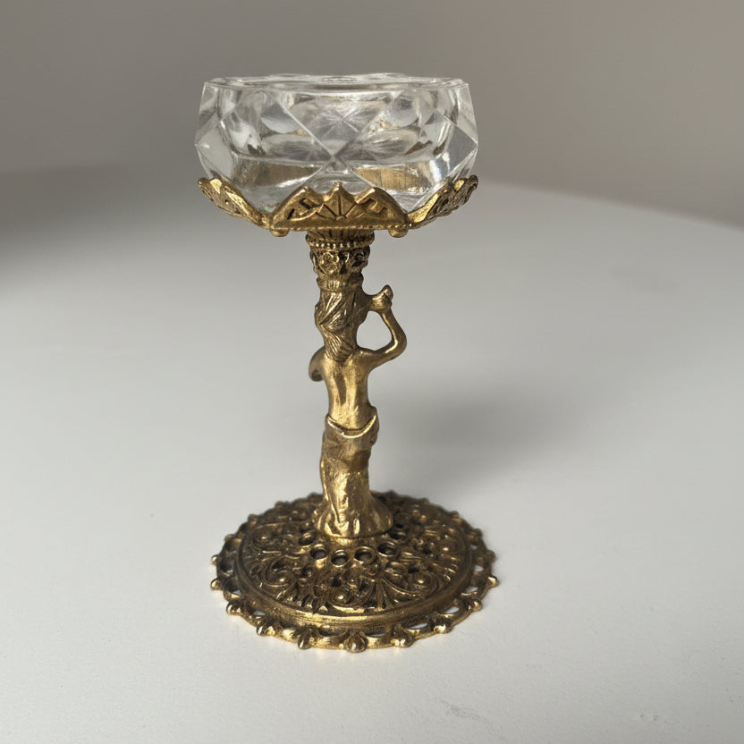 Vintage DAR GLO NY Cherub Pedestal Salt Cellar
