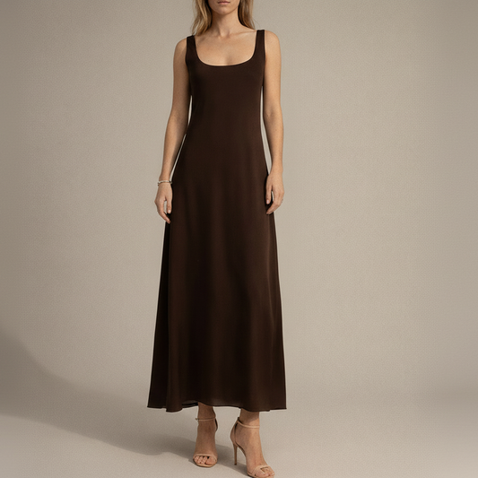 Vintage 90s Calvin Klein Collection Maxi Dress - Size 6