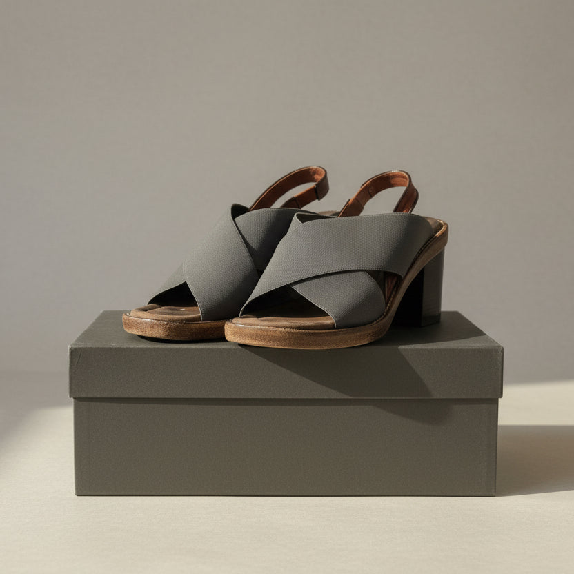 Proenza Schouler Leather and Stretch High Heel Sandals - Size 37