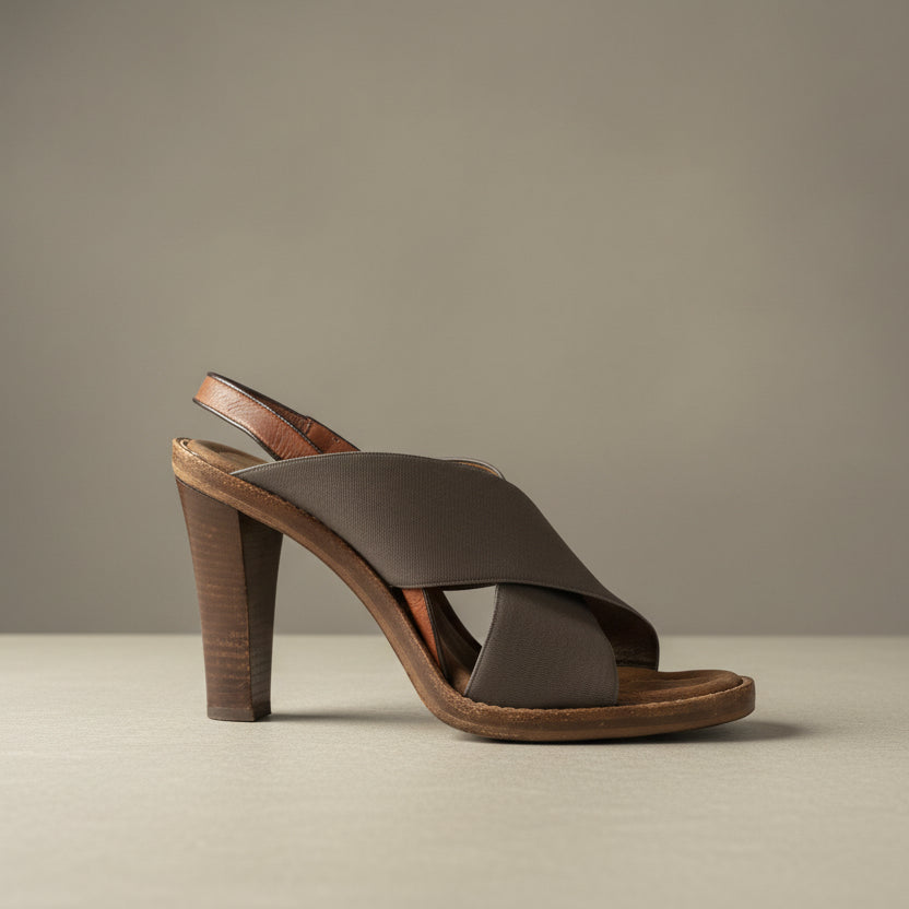 Proenza Schouler Leather and Stretch High Heel Sandals - Size 37
