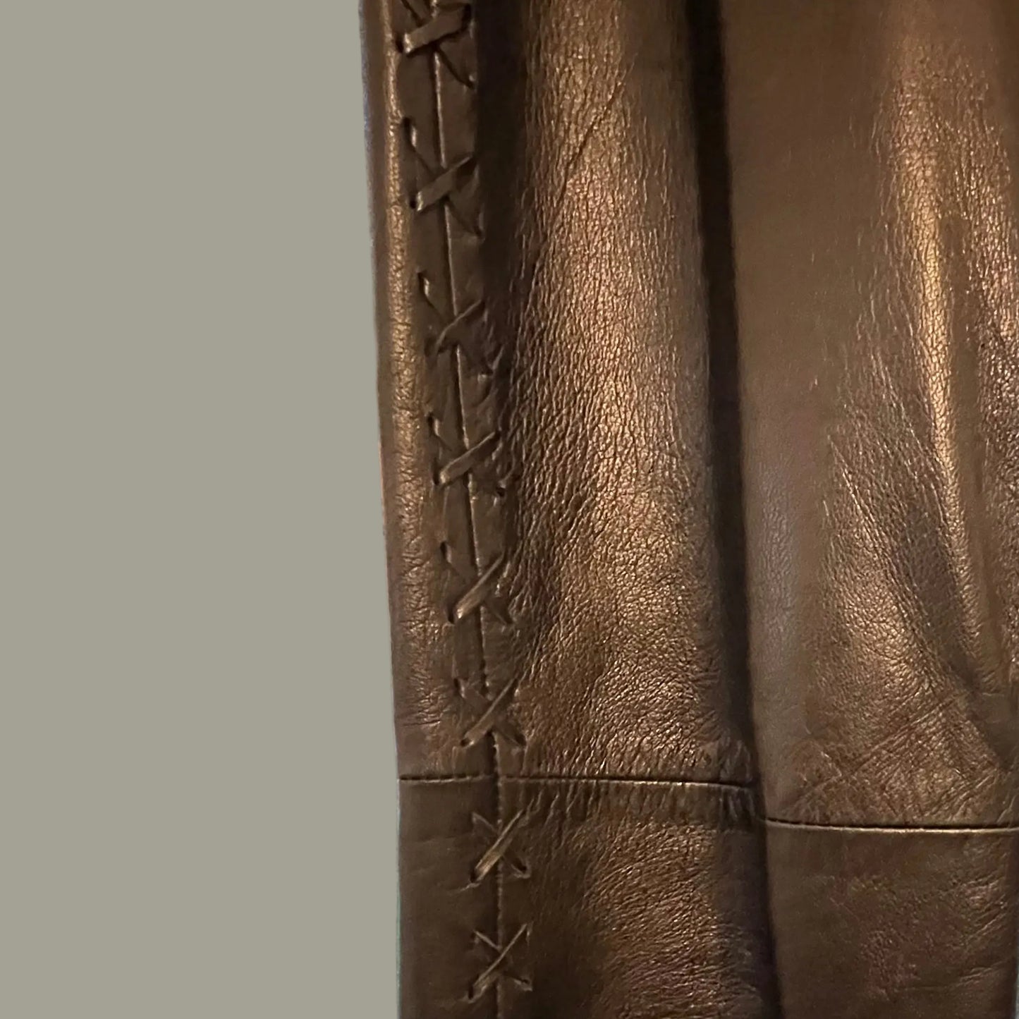 Rebecca Taylor Leather Lace Up Flare Pants - Size 6