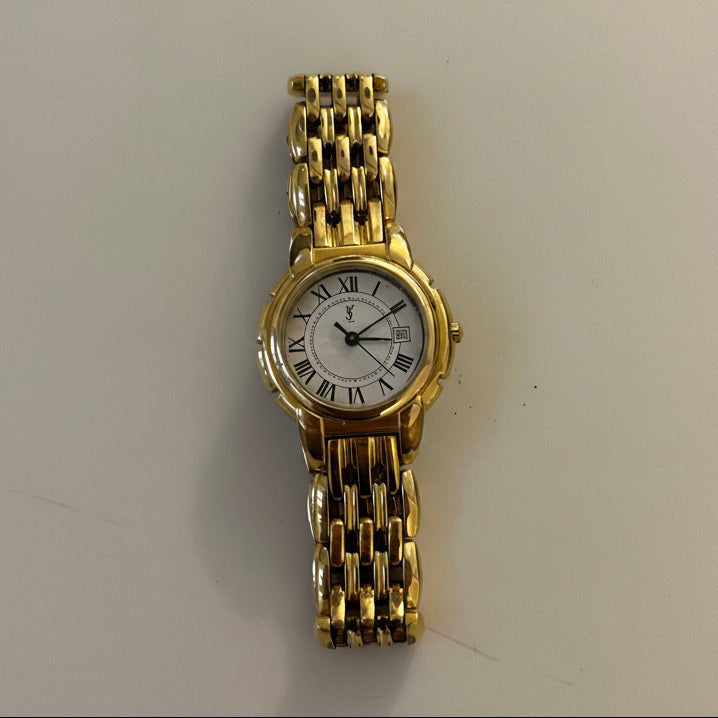 Vintage Yves Saint Laurent Gold-Tone Watch