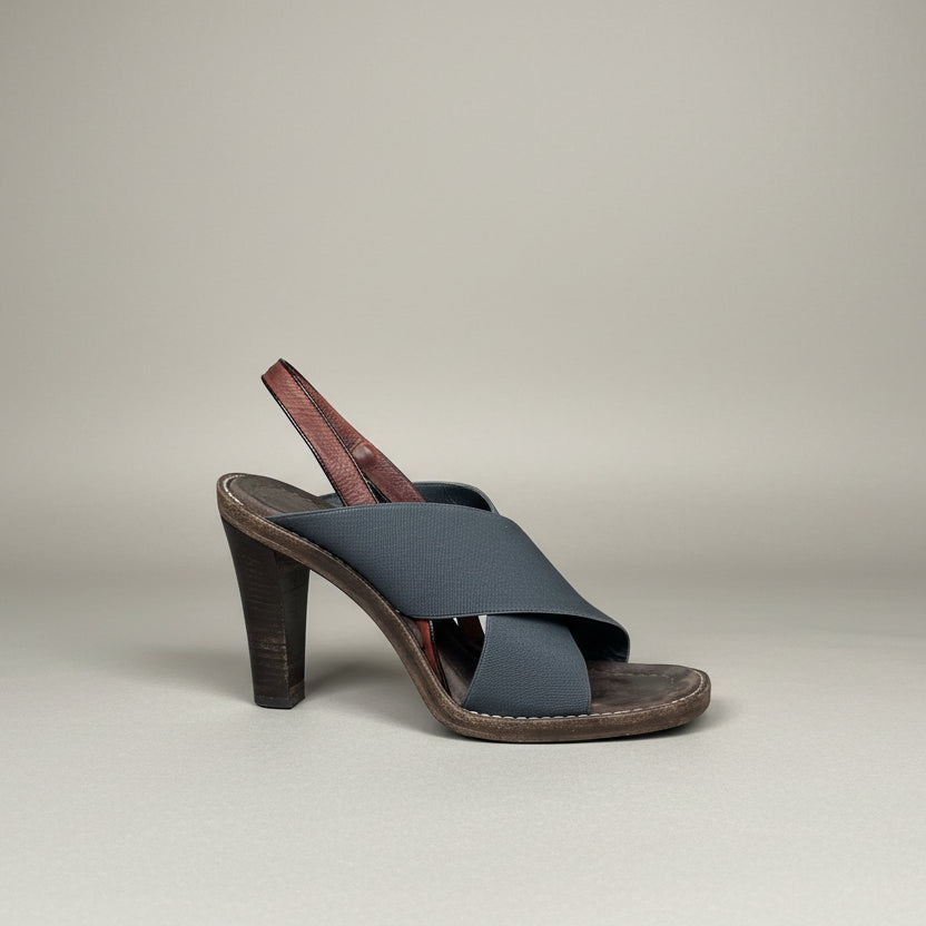 Proenza Schouler Leather and Stretch High Heel Sandals - Size 37