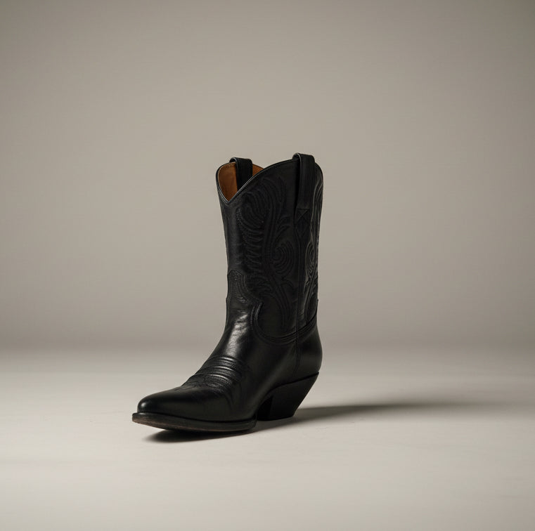 Vintage 90’s Guess by Georges Marciano Black Leather Western Boots - size 8/7.5