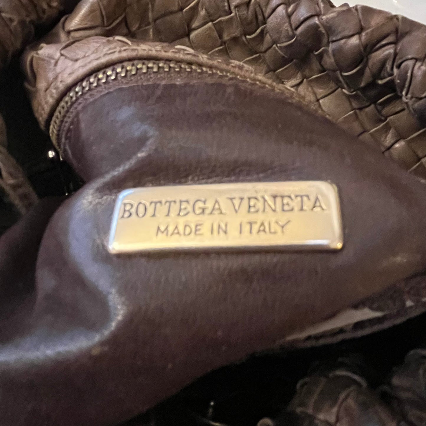 Bottega Veneta Vintage Intrecciato Leather Clutch