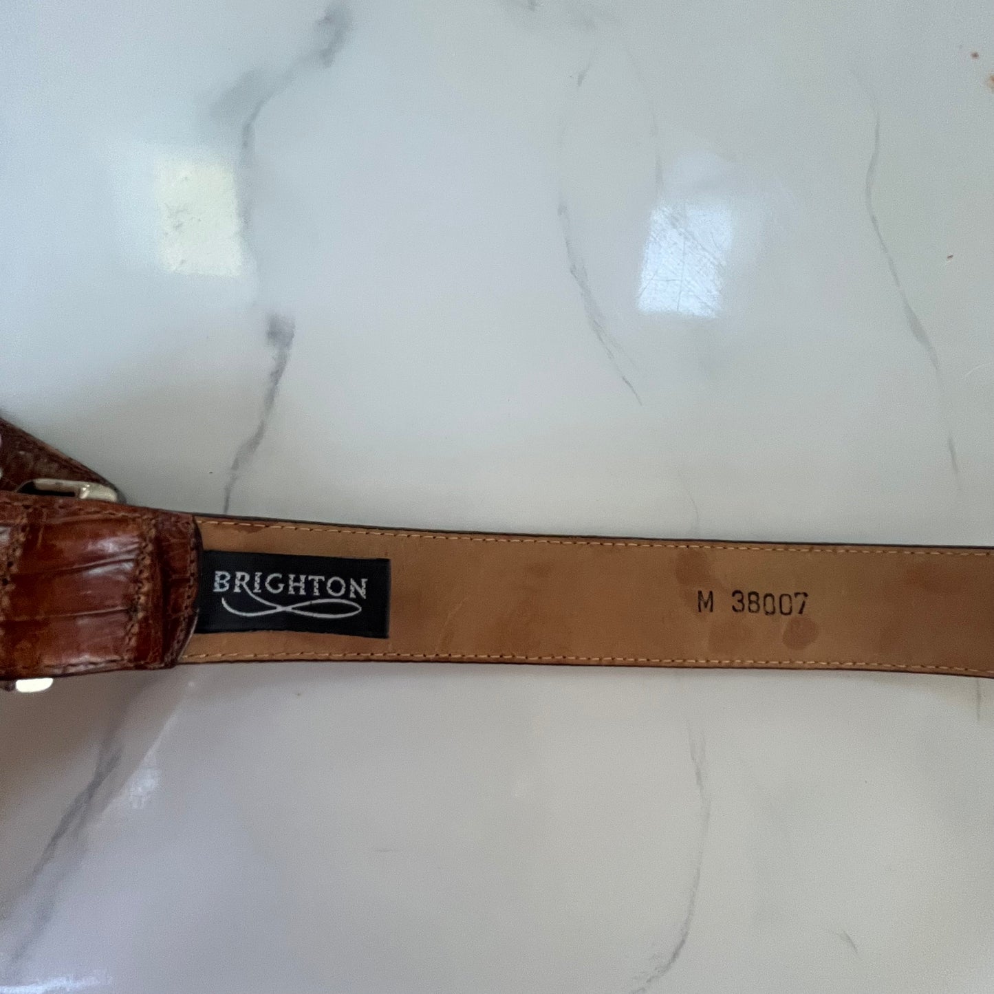 Brighton Brown Leather Belt with Cherub Buckle