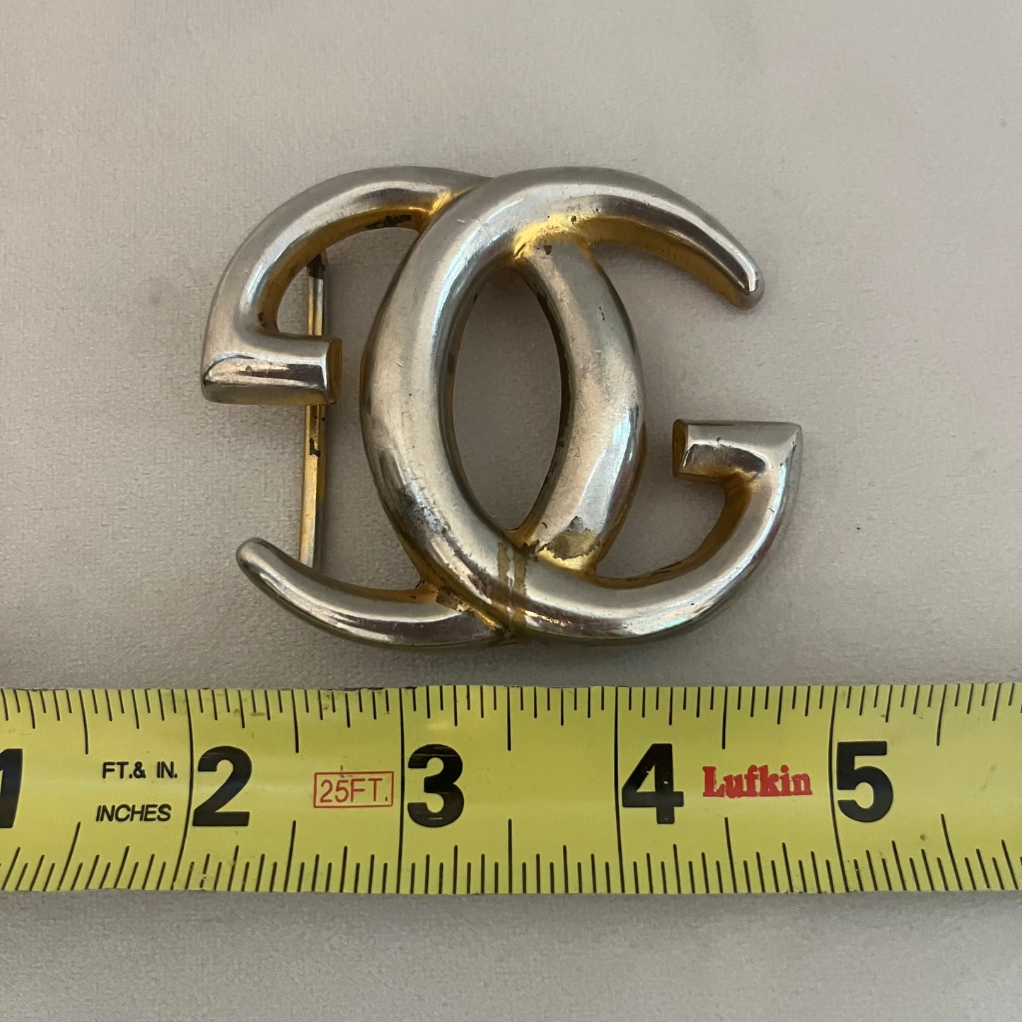 Gucci Vintage Large GG Interlocking Belt Buckle
