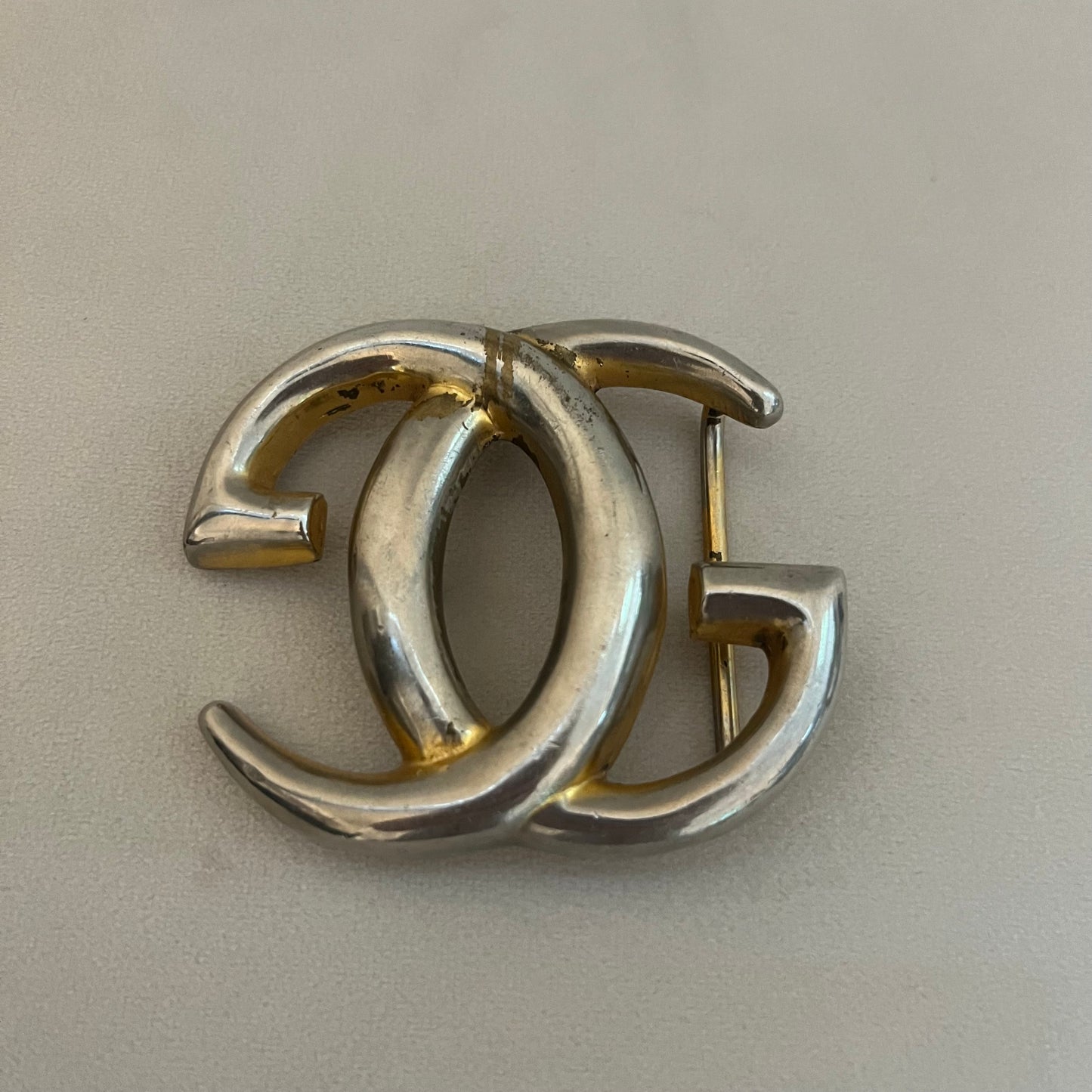 Gucci Vintage Large GG Interlocking Belt Buckle