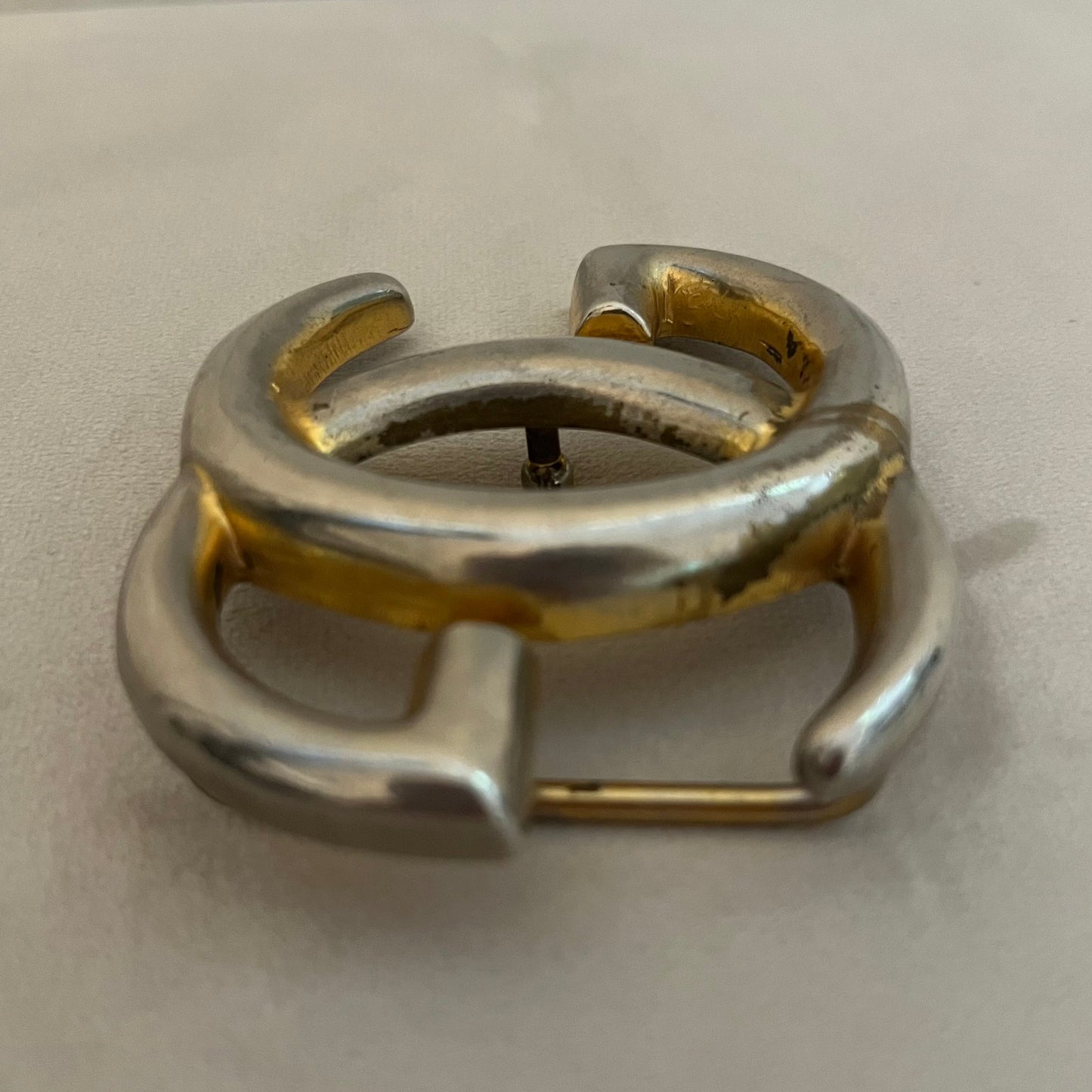 Gucci Vintage Large GG Interlocking Belt Buckle