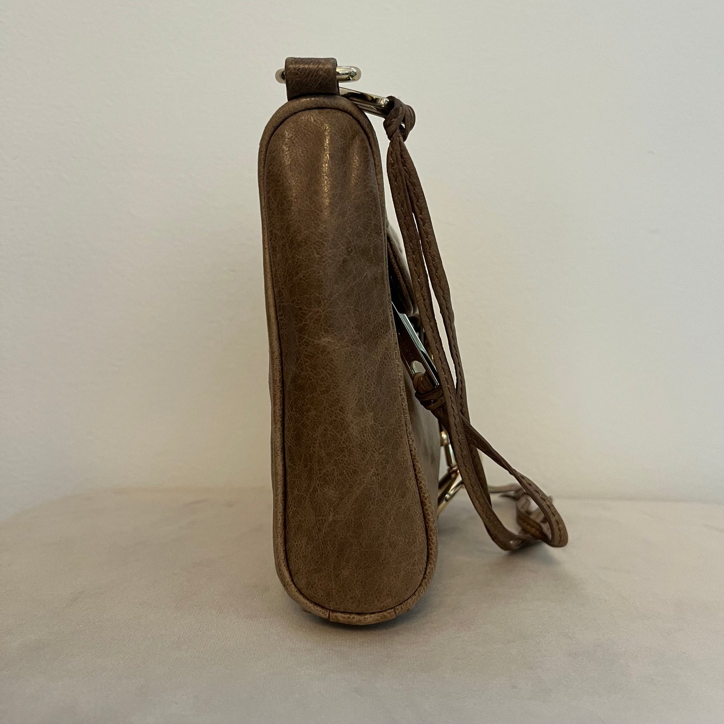 Rebecca Minkoff Morning After Clutch (MAC) – Tan Leather Crossbody