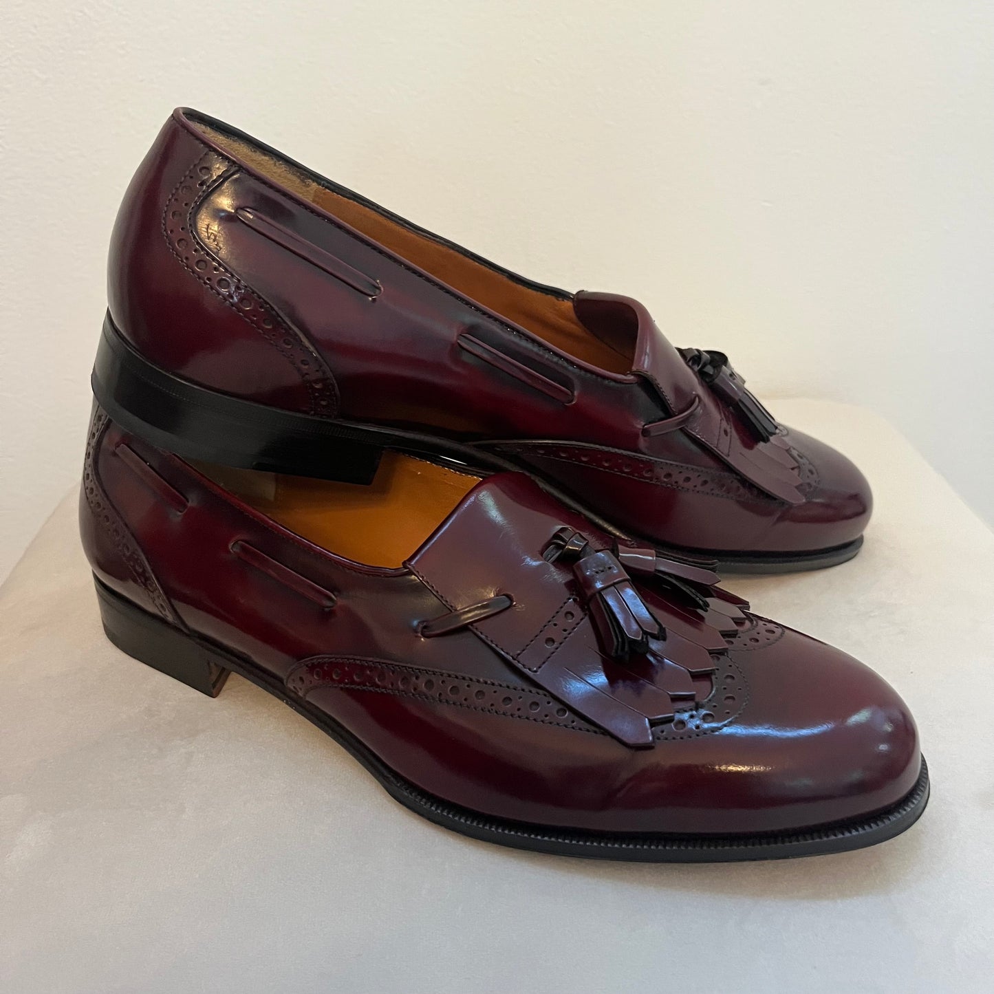 Salvatore Ferragamo Men’s Burgundy Leather Lucas Loafers - Size 9.5 - Never Worn | New in Box