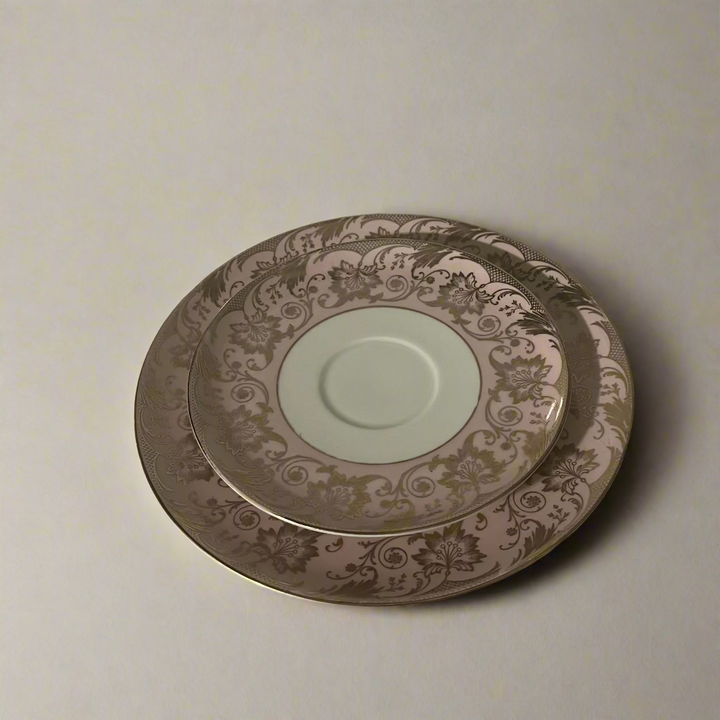 Vintage Bavarian Porcelain Trio (Cup, Saucer & Dessert Plate) - Anna