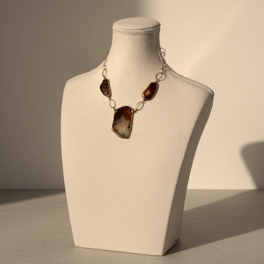 Vintage Agate Ranch + Marfa Brown Necklace