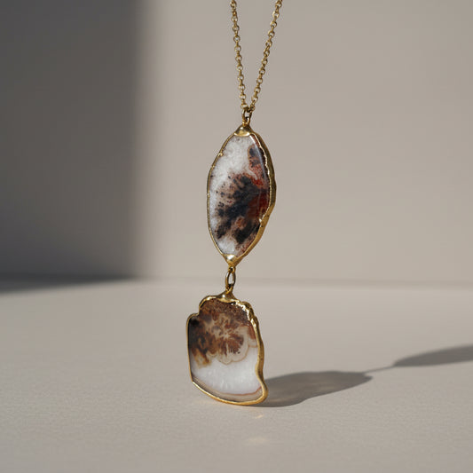 Vintage Agate Ranch + Marfa Long Multicolor Necklace